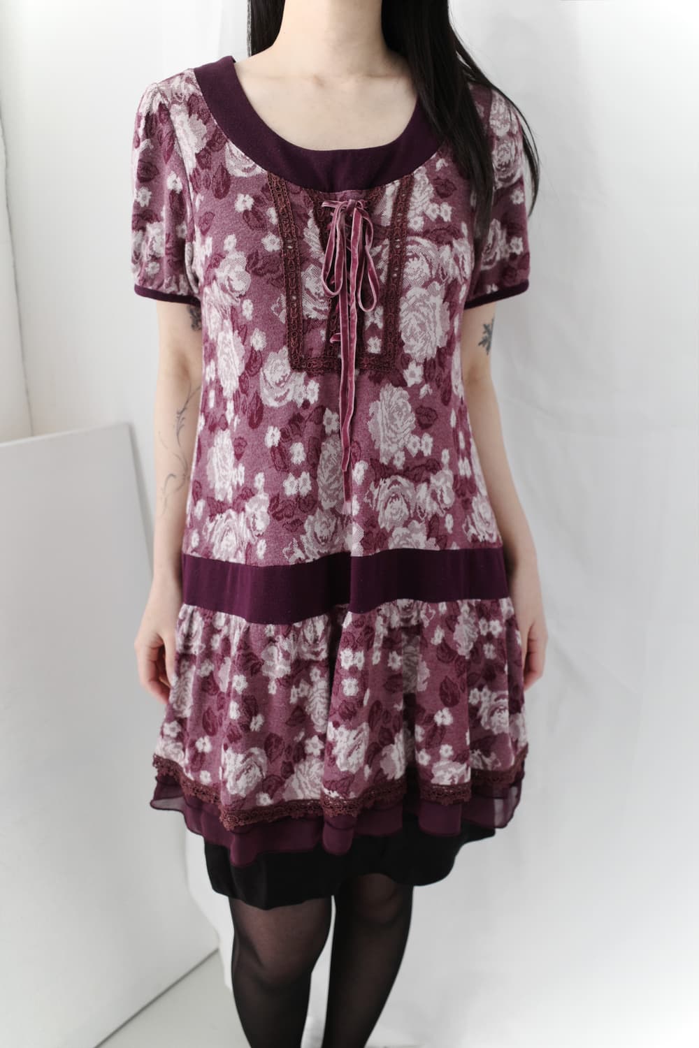 axes femme) flower long half T 상품이미지7