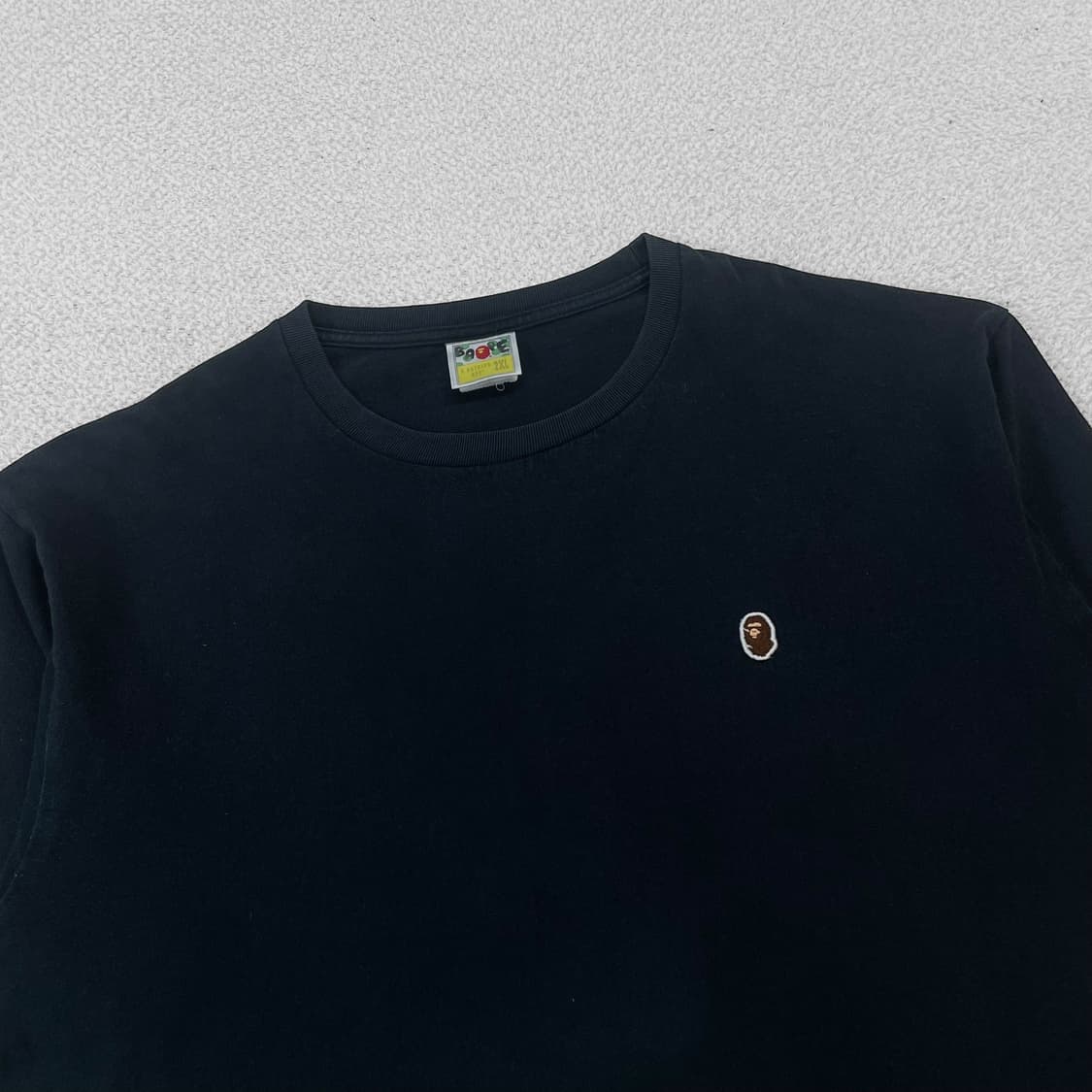 베이프 Bape 스몰 자수 로고 반팔티 블랙 상품이미지2