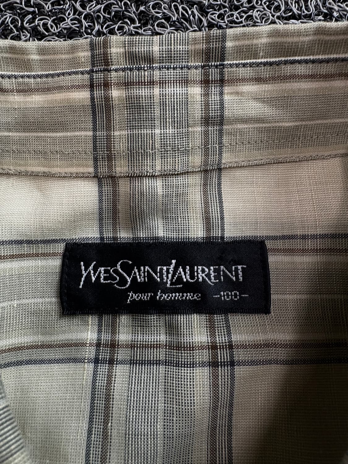 90s YSL 입생로랑 로고 패턴 셔츠 3738 상품이미지4