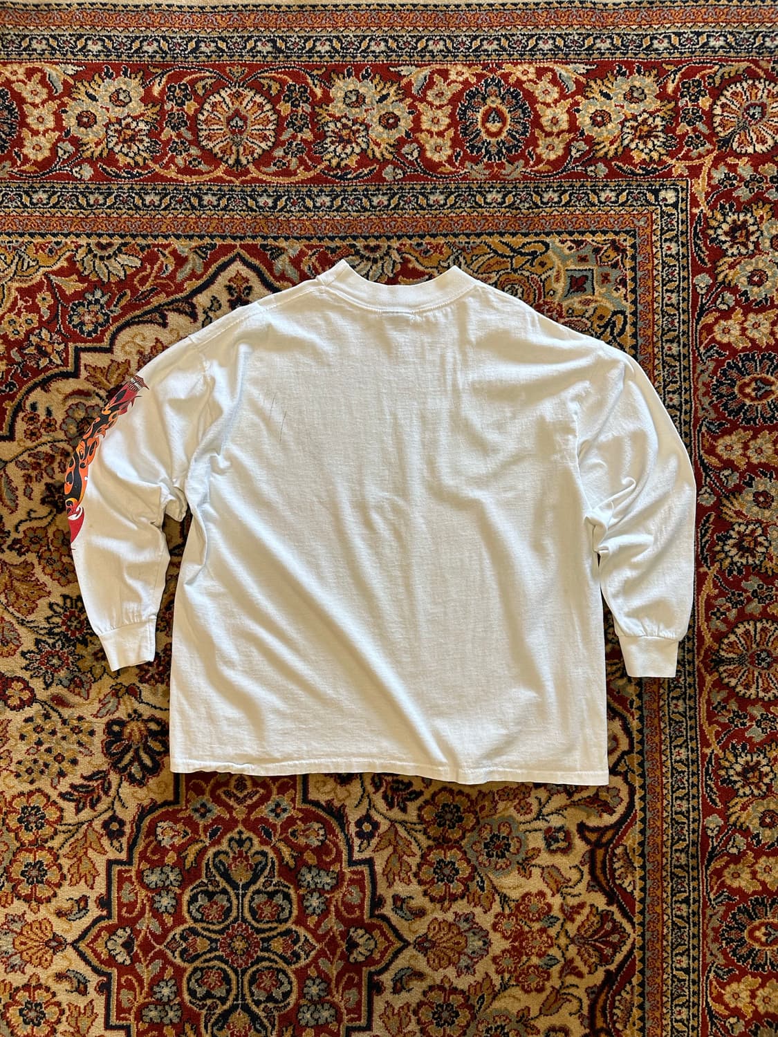 80s 할리데이비슨 "Fire Sleeve" Mock Neck - XL 상품이미지9