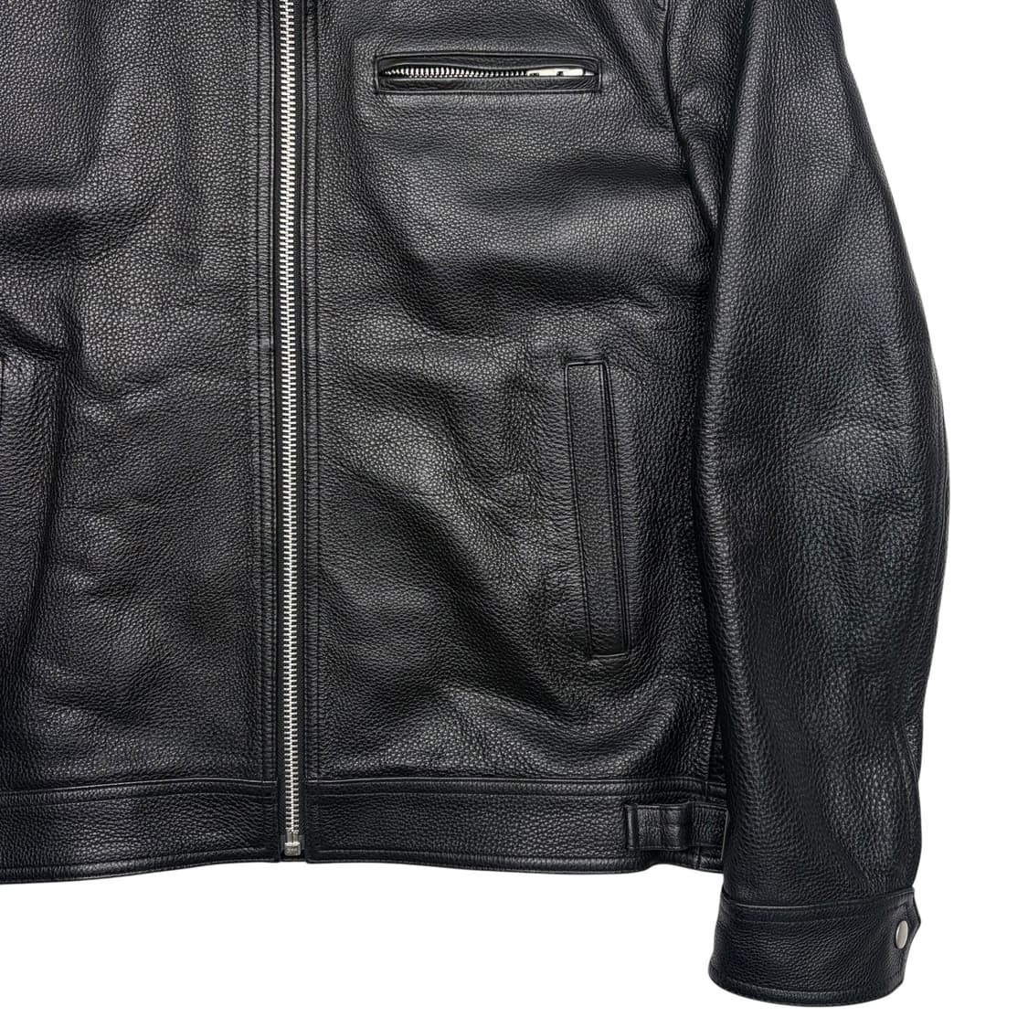 도프제이슨 카우 하이드 블랙 레더 자켓 L 상품이미지3