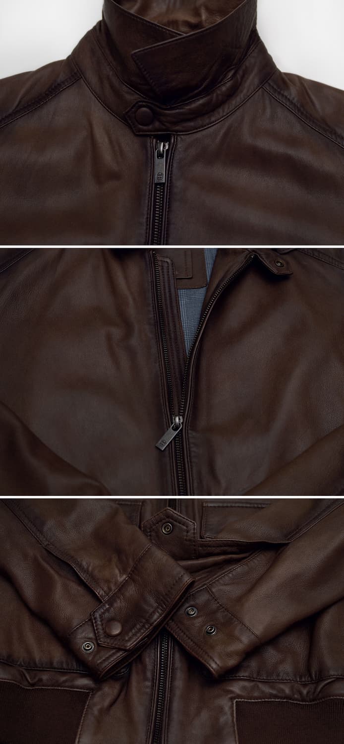 마시모두띠 파티냐 레더 A2 플라이트 자켓 (M / 95-100) 상품이미지8