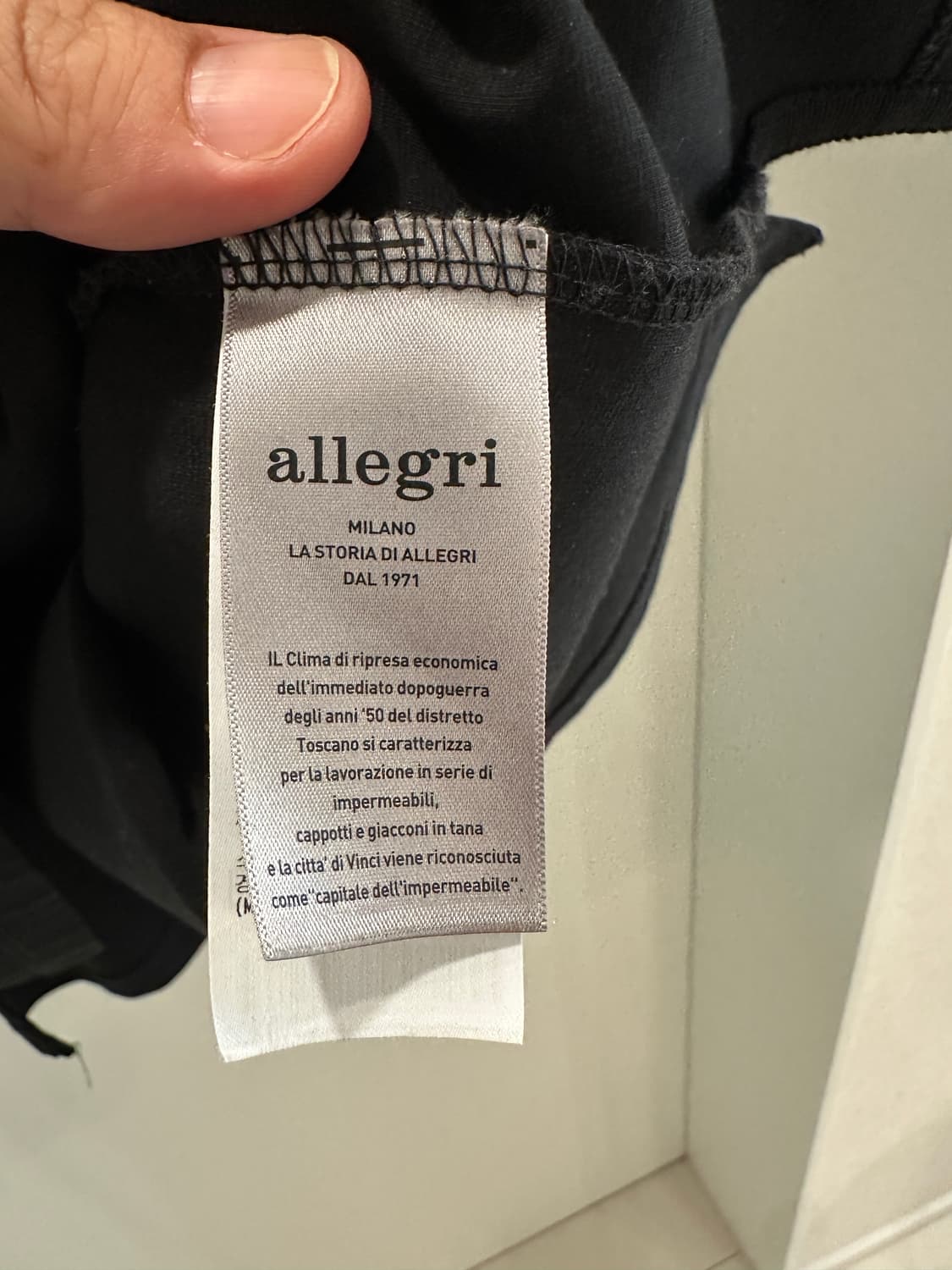 ALLEGRI 블랙《LuxCool》 세미오버 라운드 티셔츠 M 상품이미지5