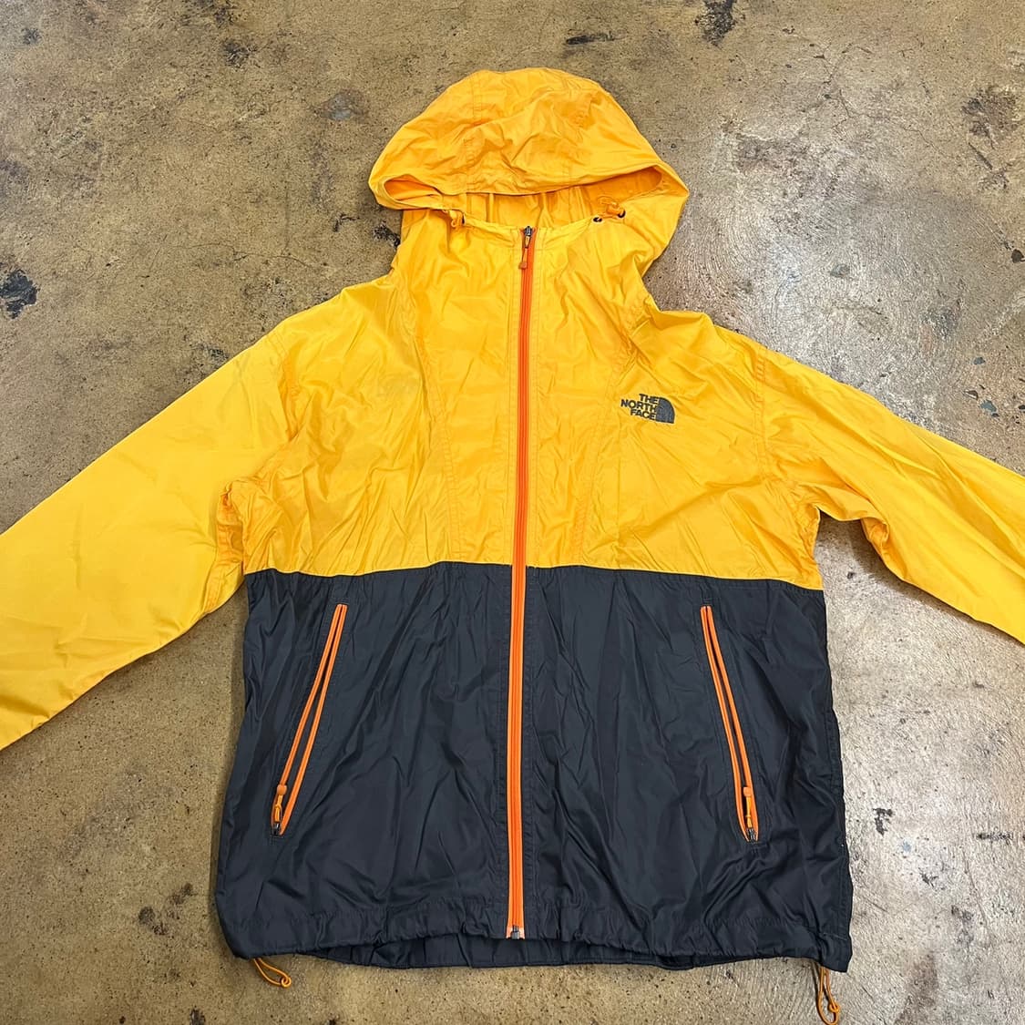 [정품/M] 노스페이스 바람막이 옐로우 블랙 b16 상품이미지3