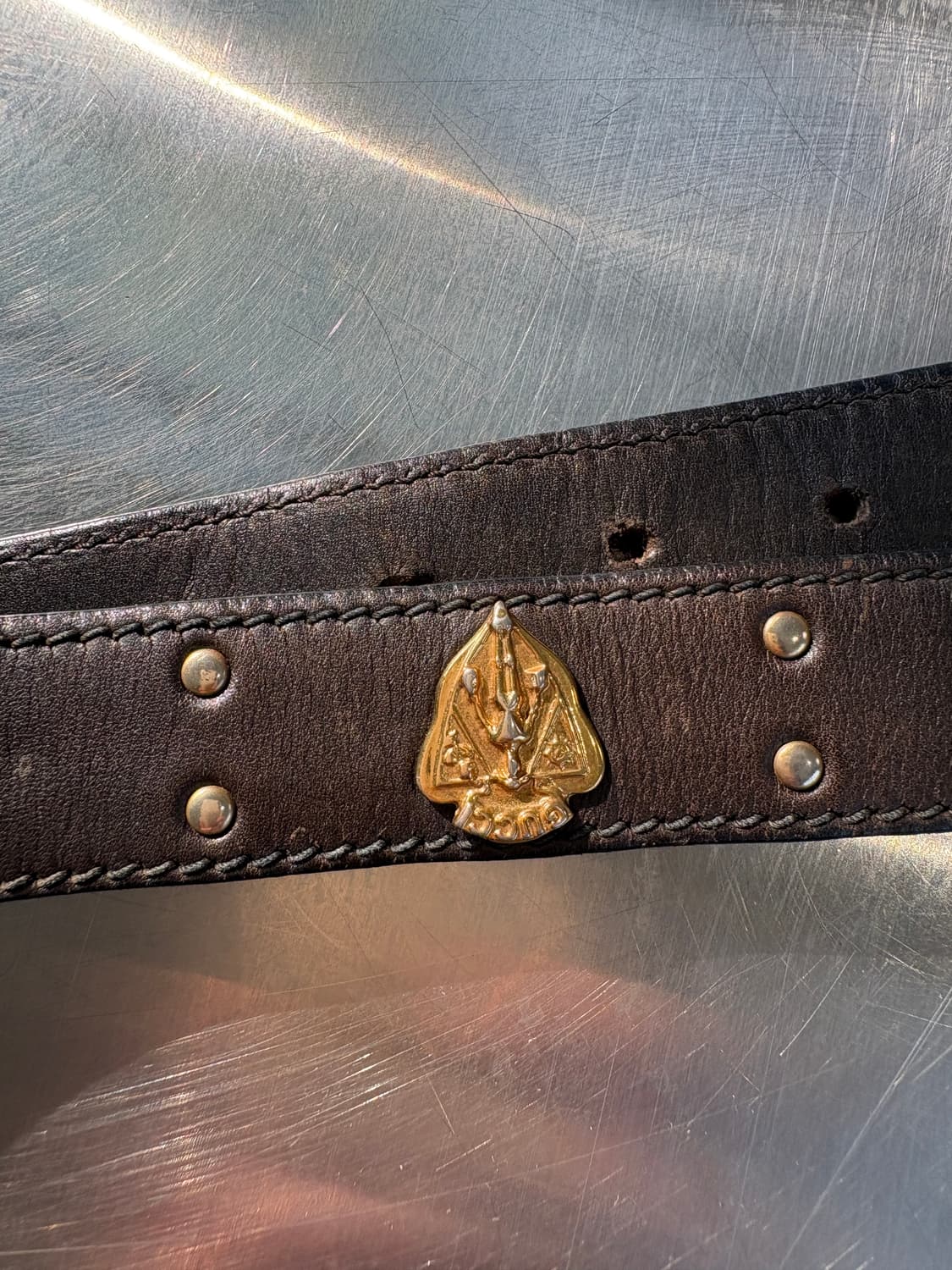 Gucci gold stud belt 상품이미지6