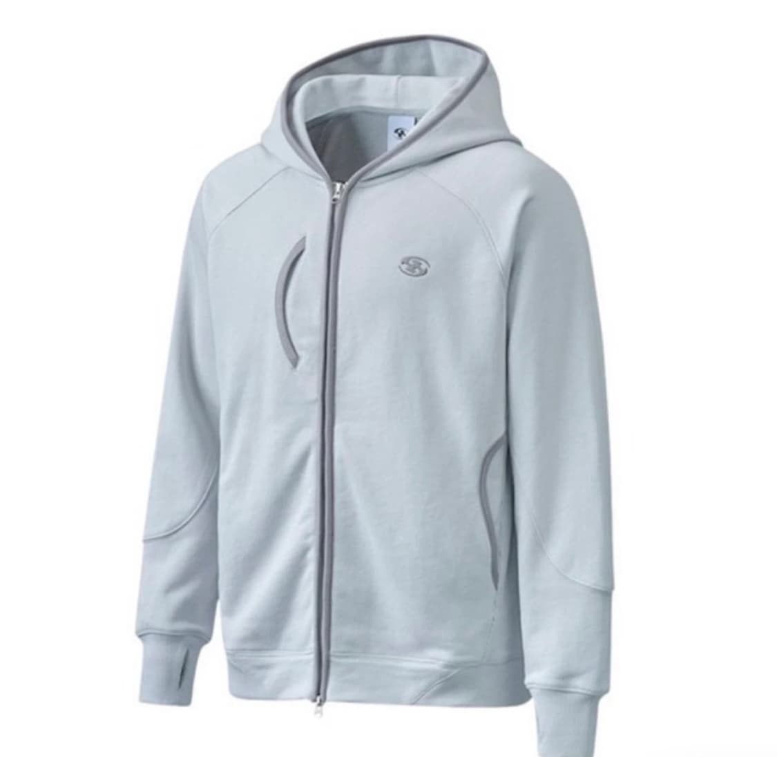 산산기어 라이트 그레이 후드집업 상품이미지1