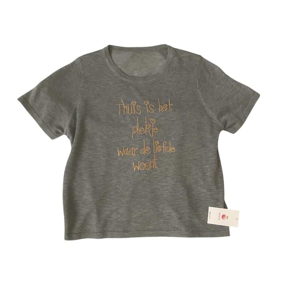 어깨 숄 니트 반팔 T  상품이미지2