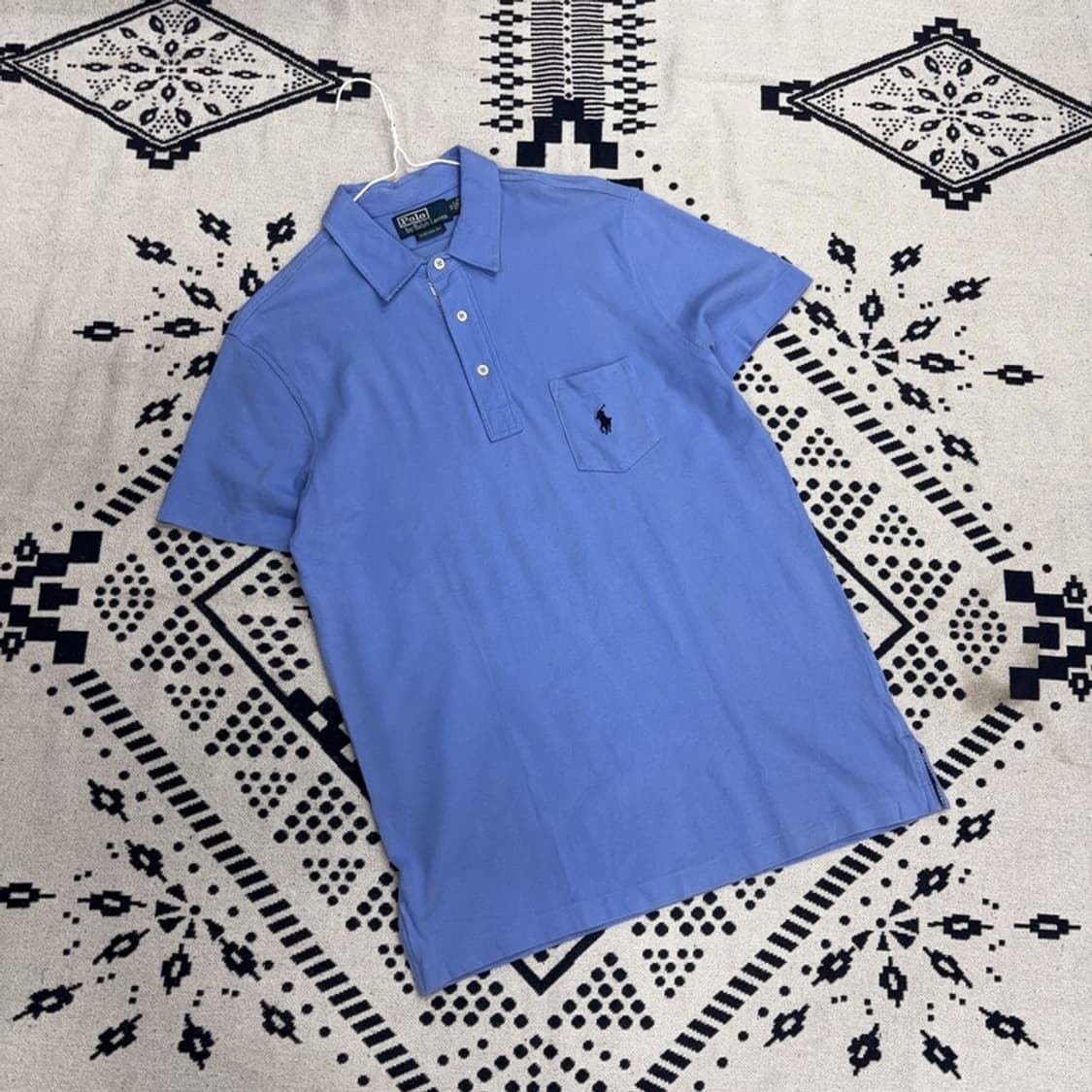 폴로 랄프로렌 커스텀핏 포켓 반팔카라티 M P00058 상품이미지1