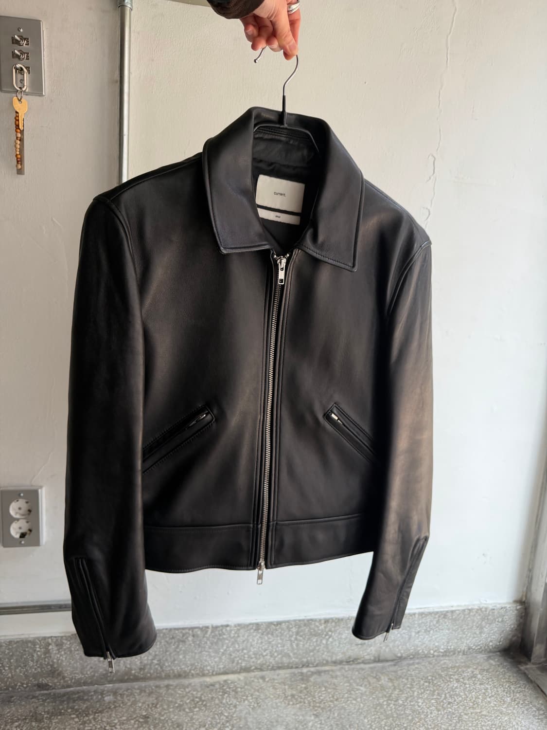 커렌트 우먼 크롭 레더 자켓 상품이미지6