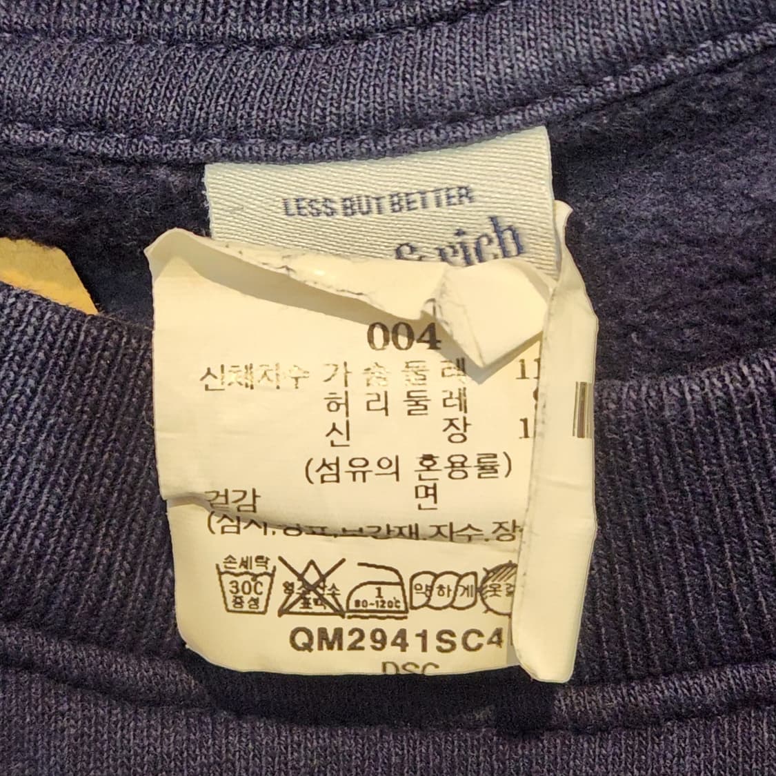 Sporty and Rich 네이비 맨투맨 (XL) 상품이미지3