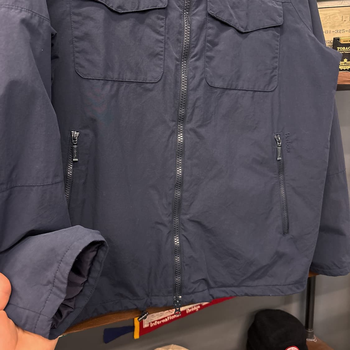 바버 웨더 컴포트라인 할렉 멀티포켓 나일론 후드파카 N967 상품이미지4