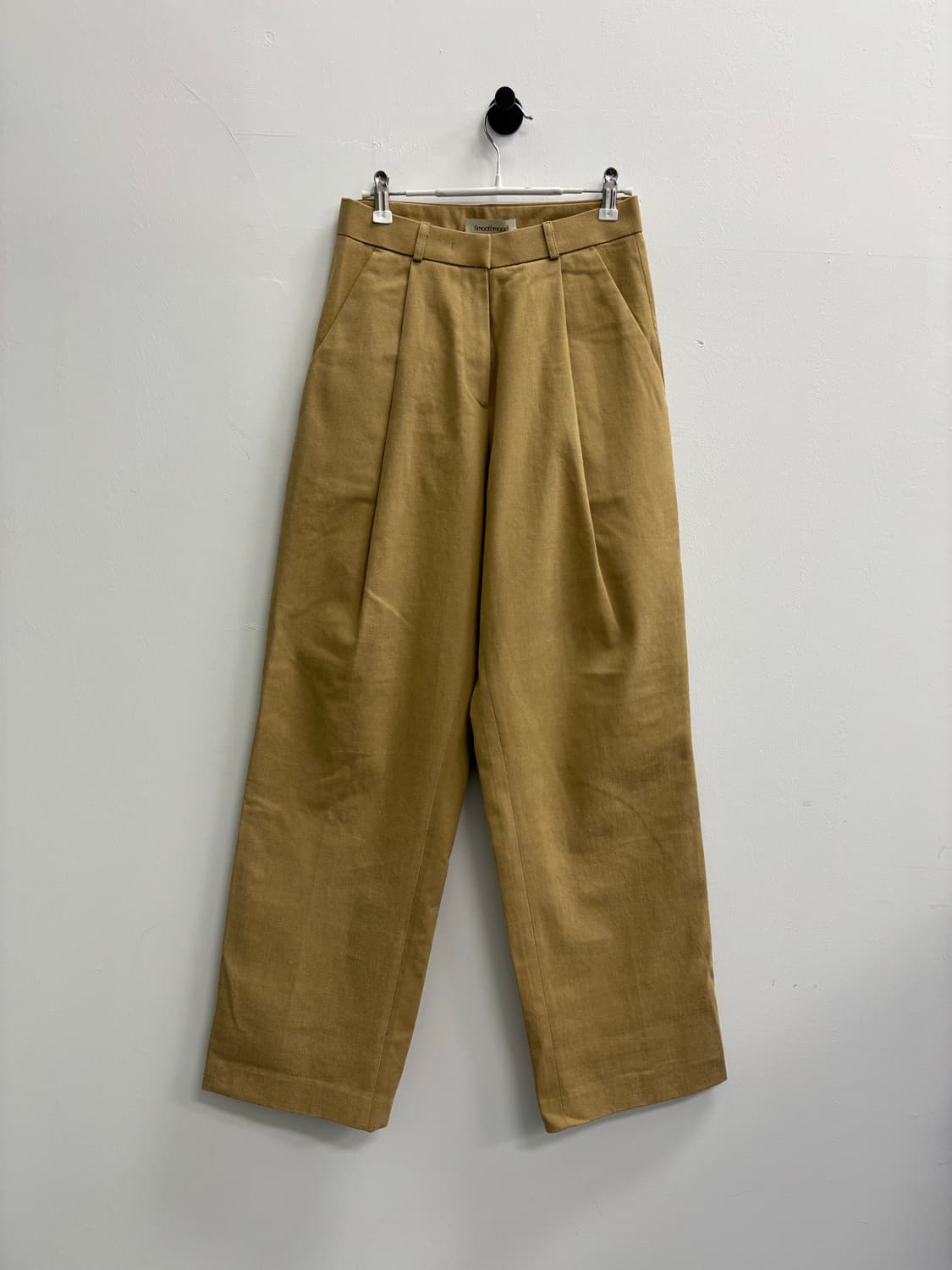 Smoothmood(스무드무드) 핀턱 와이드 코튼 팬츠 2 상품이미지4