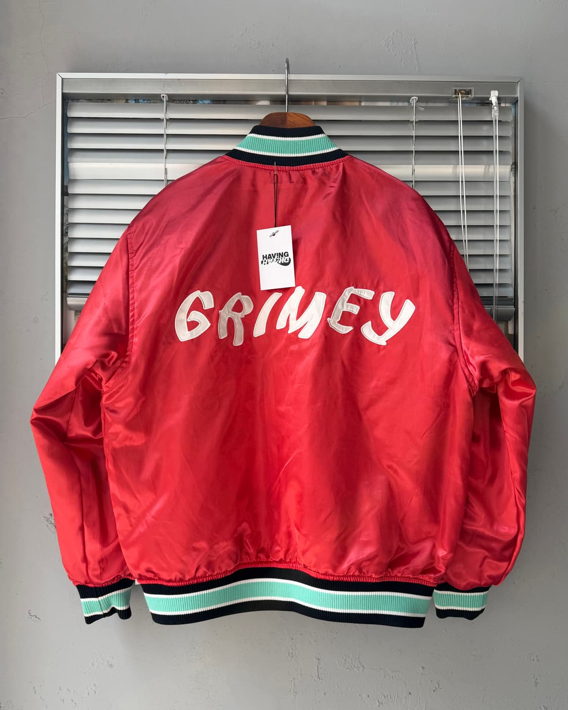 GRIMEY reversible satin bomber jacket 상품이미지8