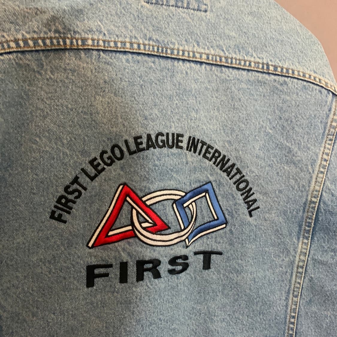 XL LEE 리 00s 빈티지 자수 워싱 데님 트러커 청자켓 상품이미지3