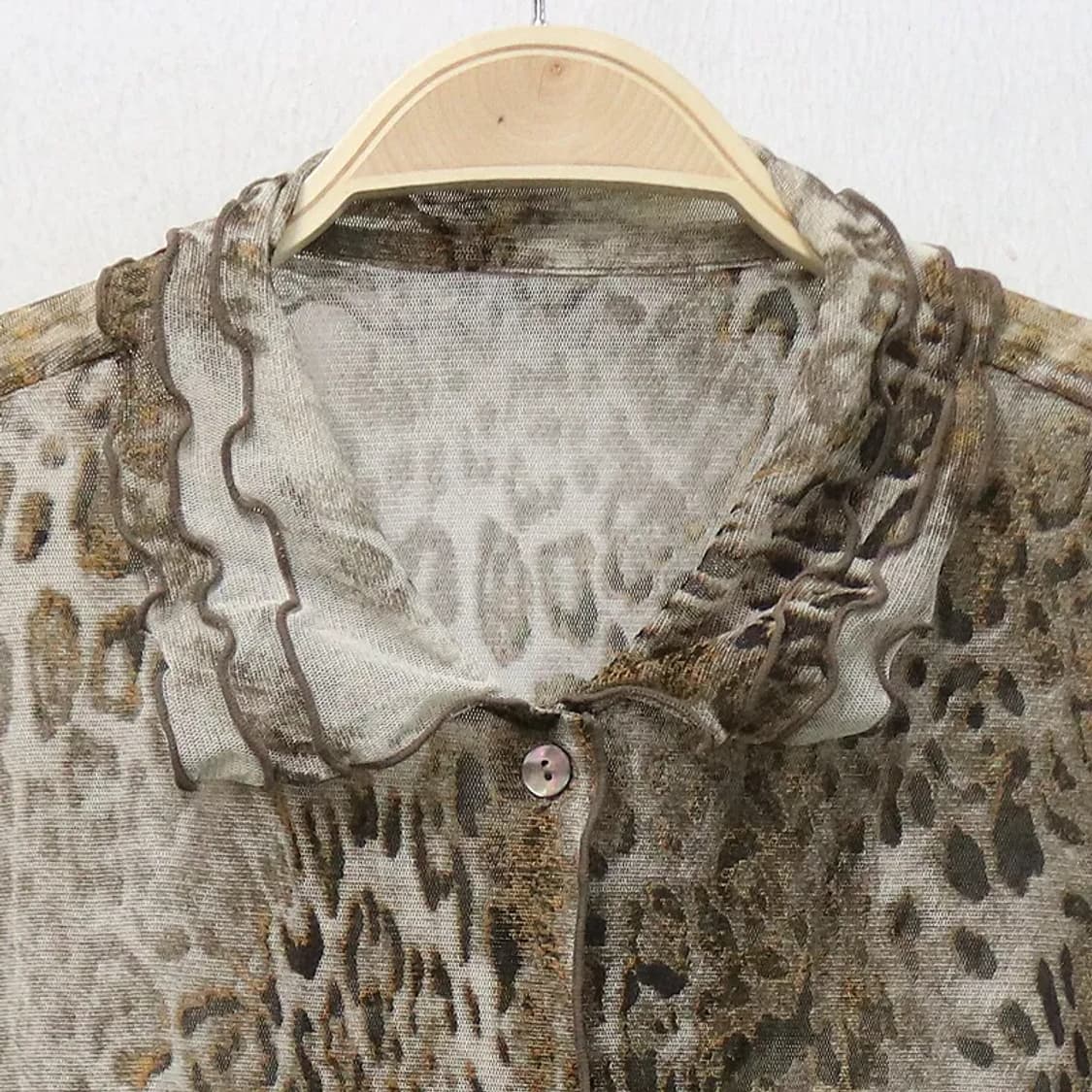 COPAJET 애니멀 패턴 시스루 블라우스 63700 상품이미지3