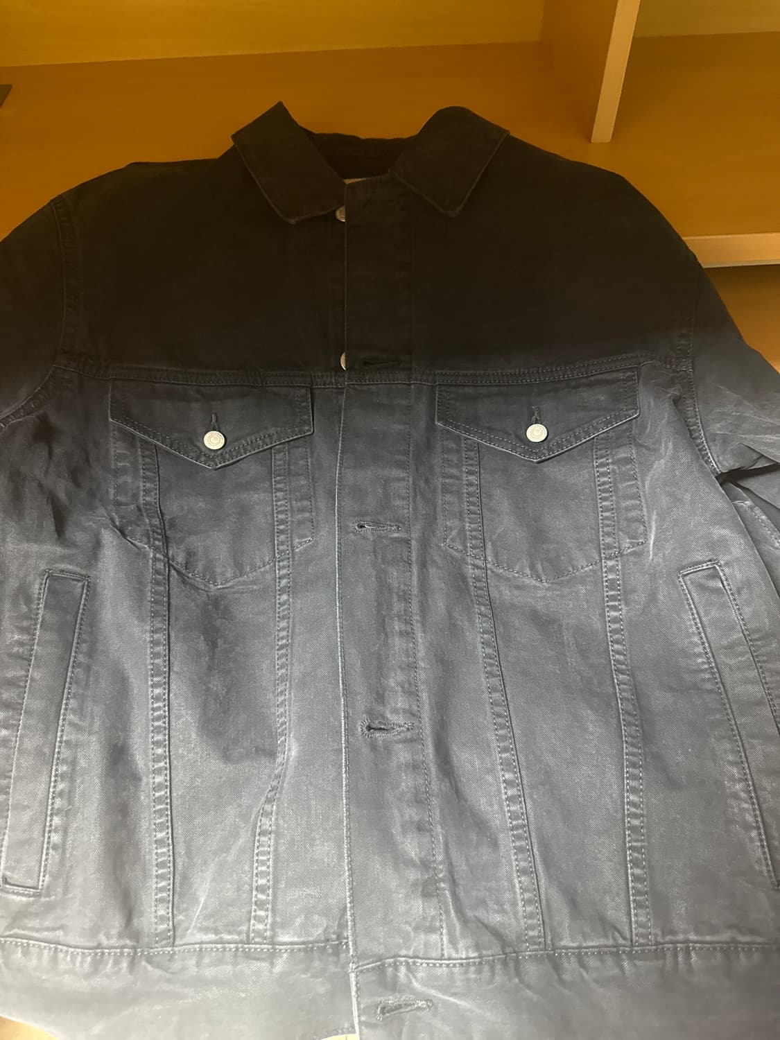 포터리 데님 트러커 자켓 타입 3 워시드 블랙 2사이즈 상품이미지2