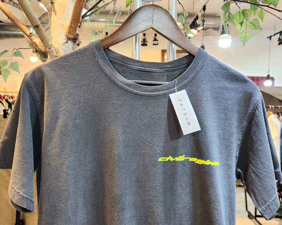 pacsun 미국판 챠콜 워싱 반팔티  미사용품 상품이미지2