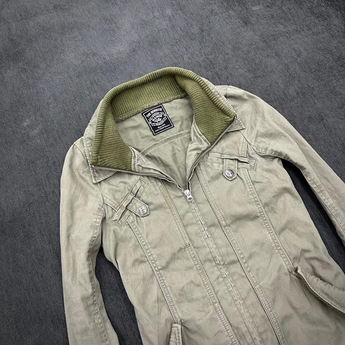 Masion gilfy layered khaki jacket 상품이미지4