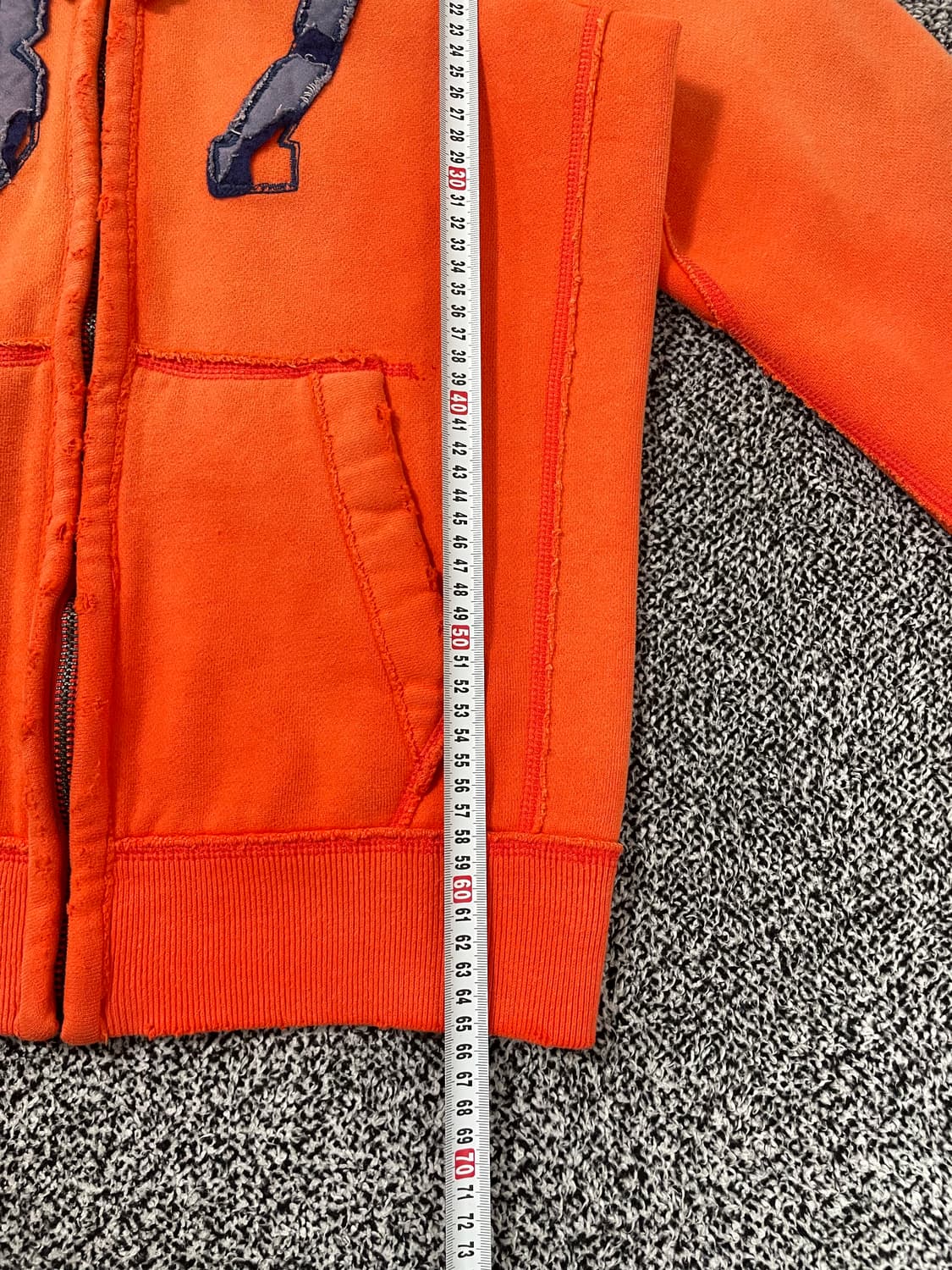 빈티지9. 아베크롬비 앤 피치 오렌지 빈티지 데미지 후드 기모 상품이미지7