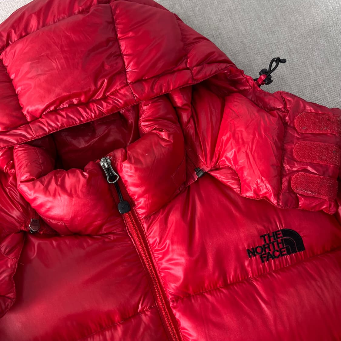 100 노스페이스 700 눕시 필파워 레드 패딩 상품이미지2