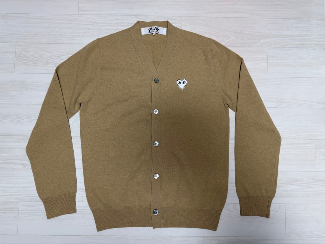 꼼데가르송 플레이 가디건 L 카멜 상품이미지1