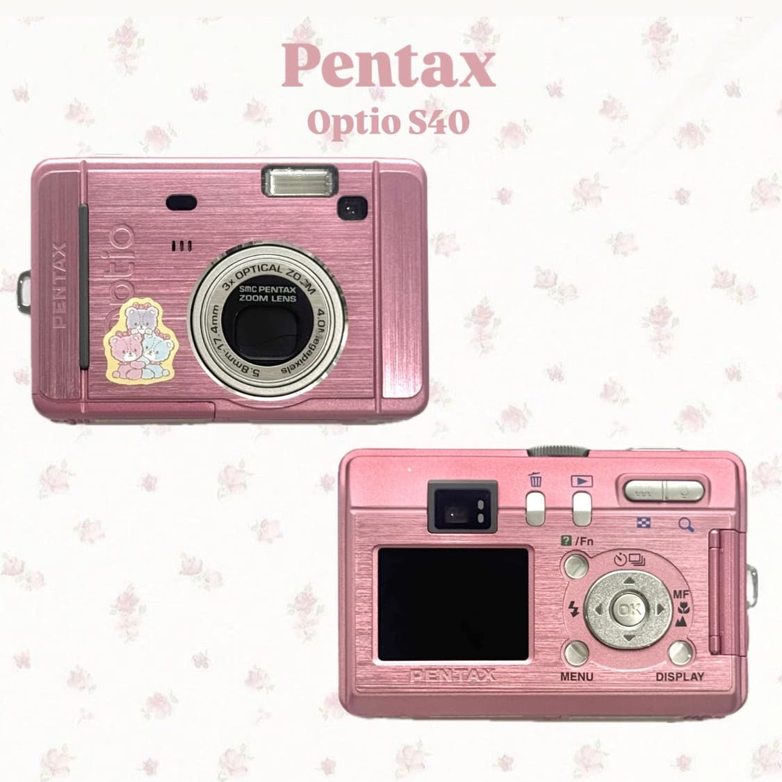 한국어지원✨빈티지 핑크 디카💖펜탁스 Pentax Optio s40 상품이미지1