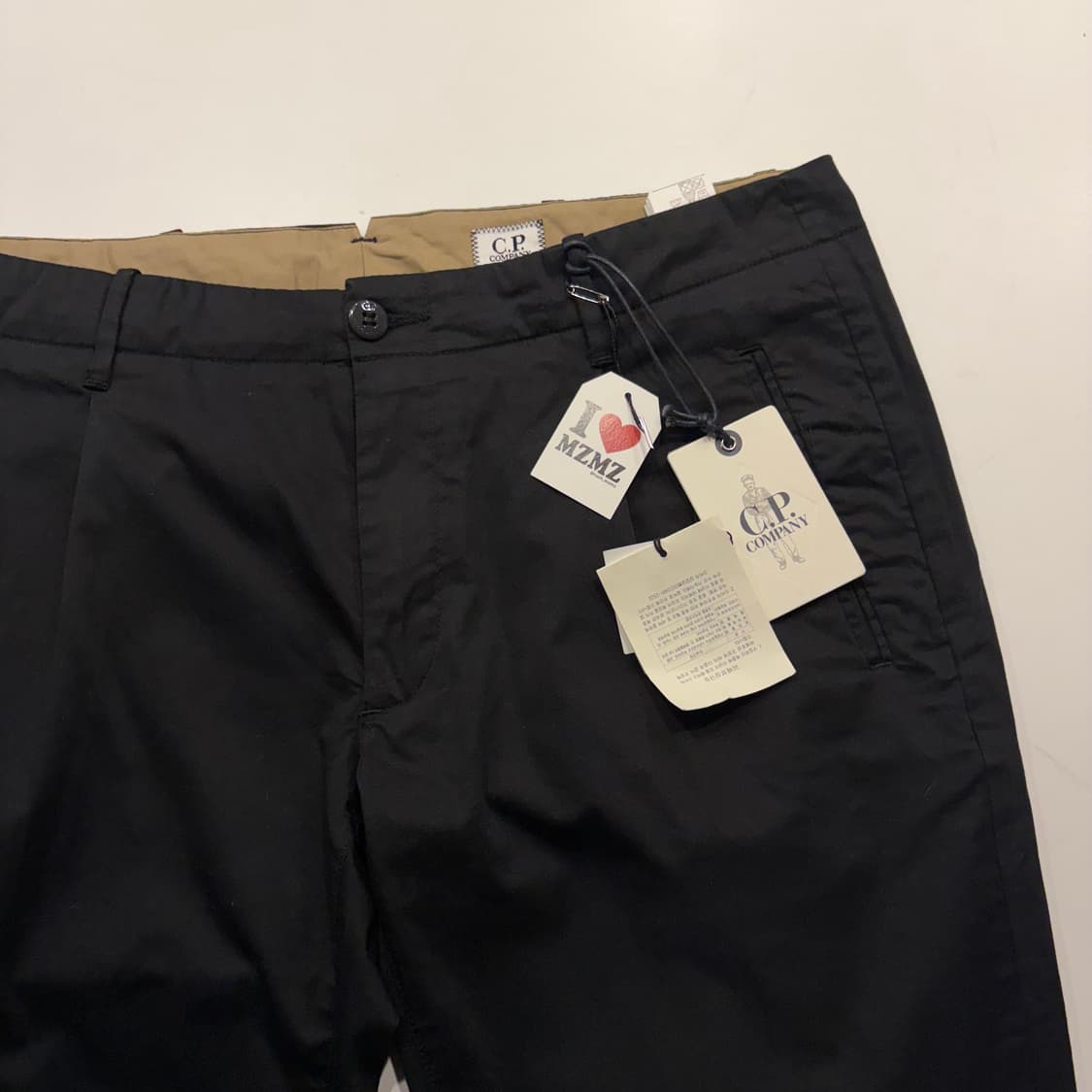 [50] C.P.씨피컴퍼니 수입택 블랙 면바지 새상품 C323 상품이미지3