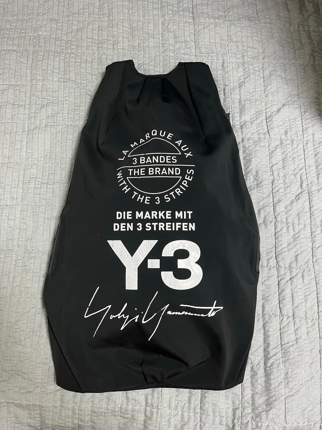 Y-3 요지야마모토 사이드 지퍼 백팩 블랙 상품이미지1