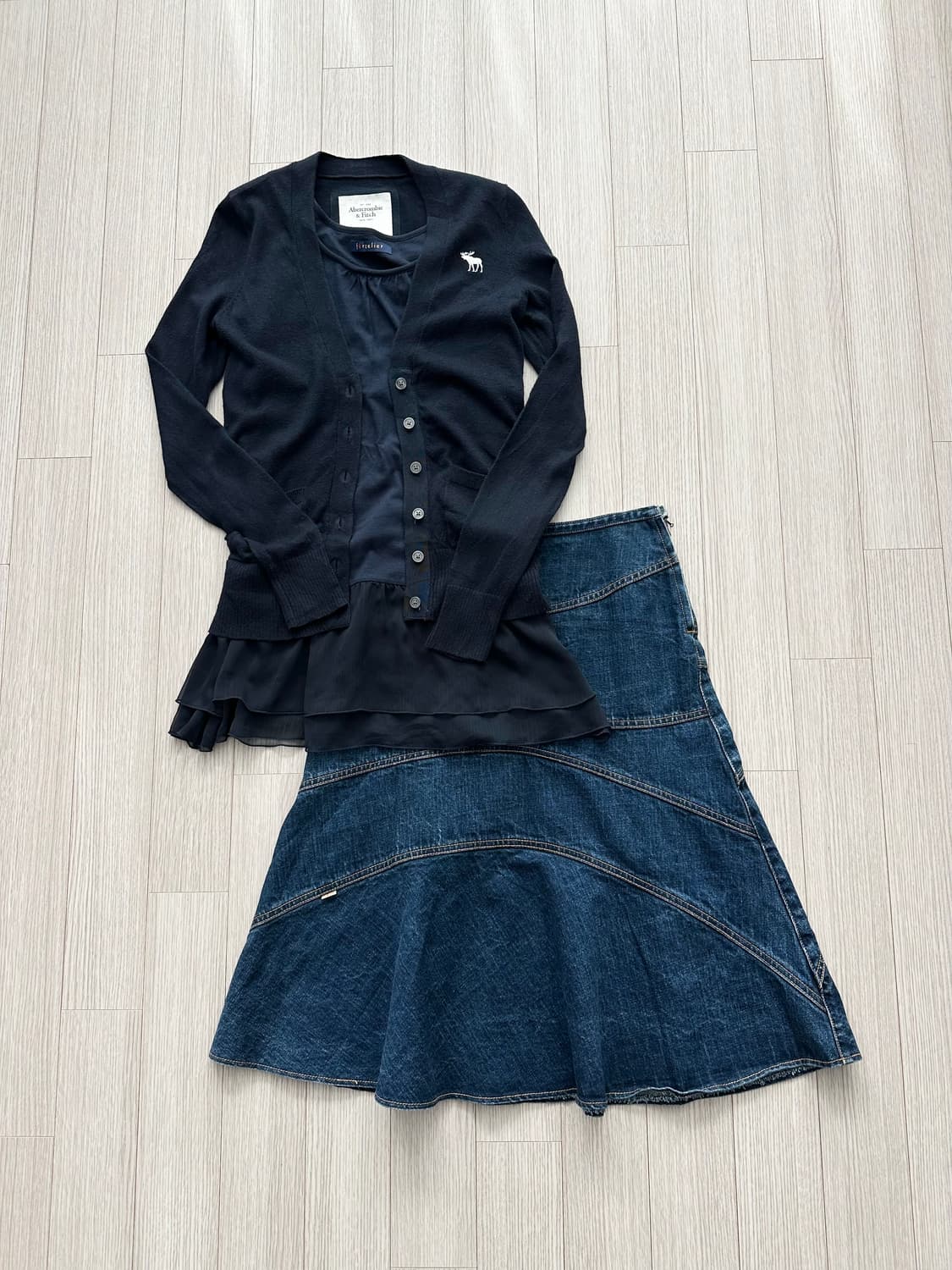 jpn 스즈코 하구미 핀터깔 키치 레이어드 코디세트 상품이미지1