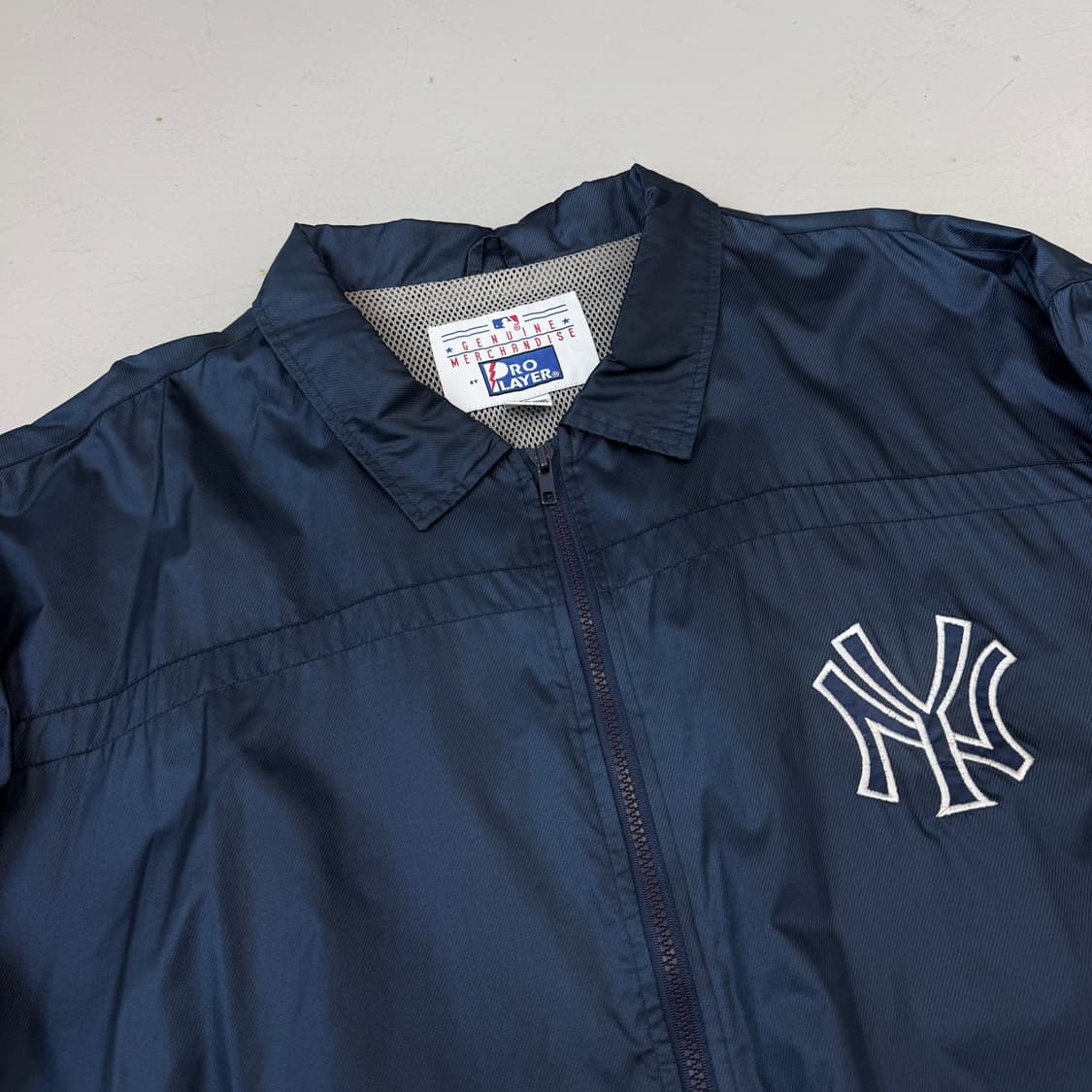 PRO PLAYER 90s 뉴욕 양키스 올드스쿨 바람막이 자켓 상품이미지4
