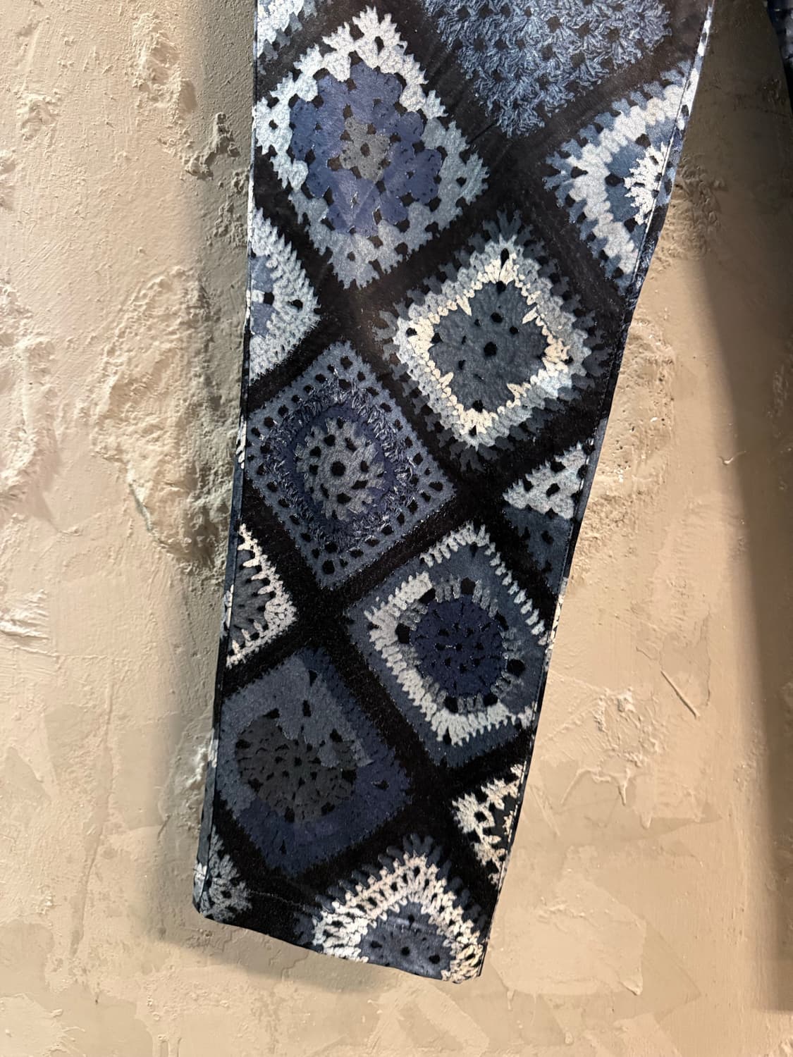 29인치 겐조진스 KENZO JEANS 패턴 팬츠 블루 믹스 상품이미지2