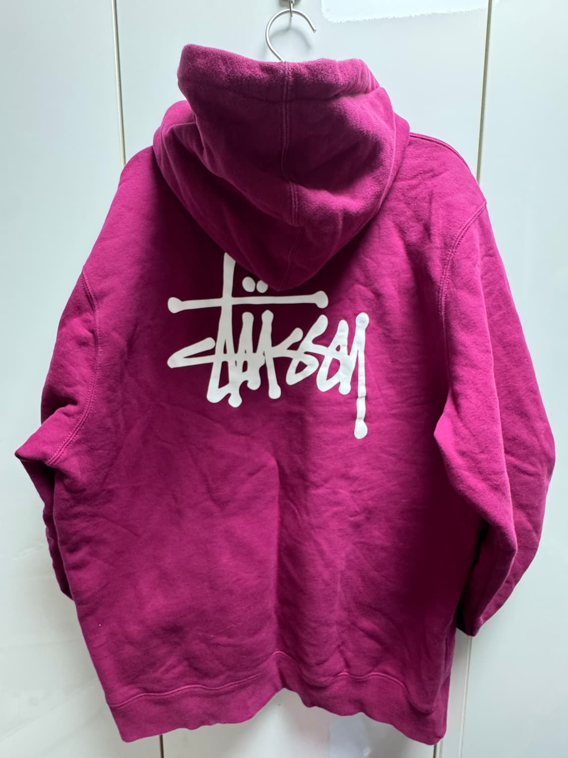 스투시 마젠타 핑크 후드 상품이미지2