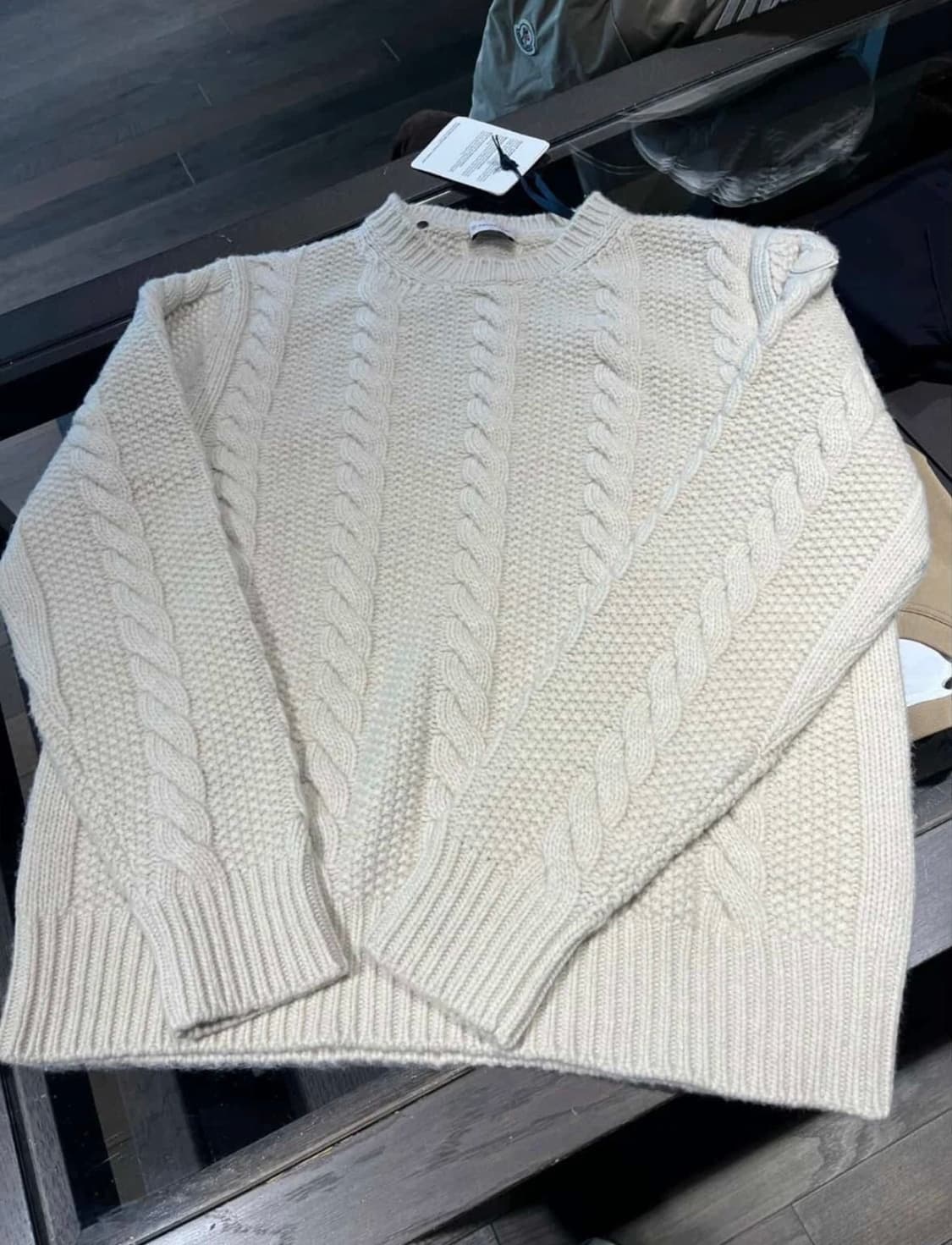 몽클레어 지롤로 트리코 니트 아이보리 새상품급 상품이미지5
