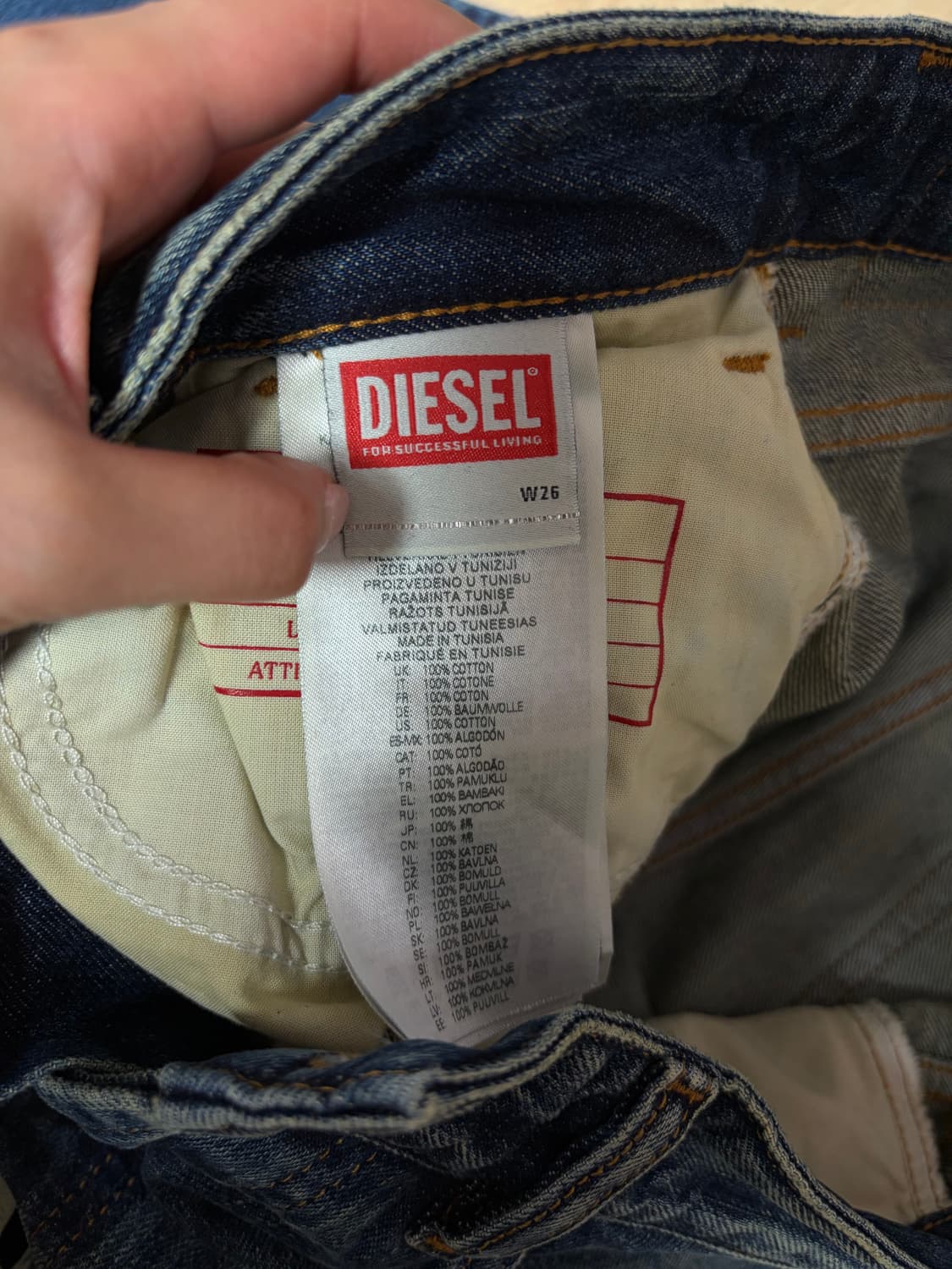 디젤 D사이어 스트레이트 데님팬츠(26)-새상품 상품이미지5