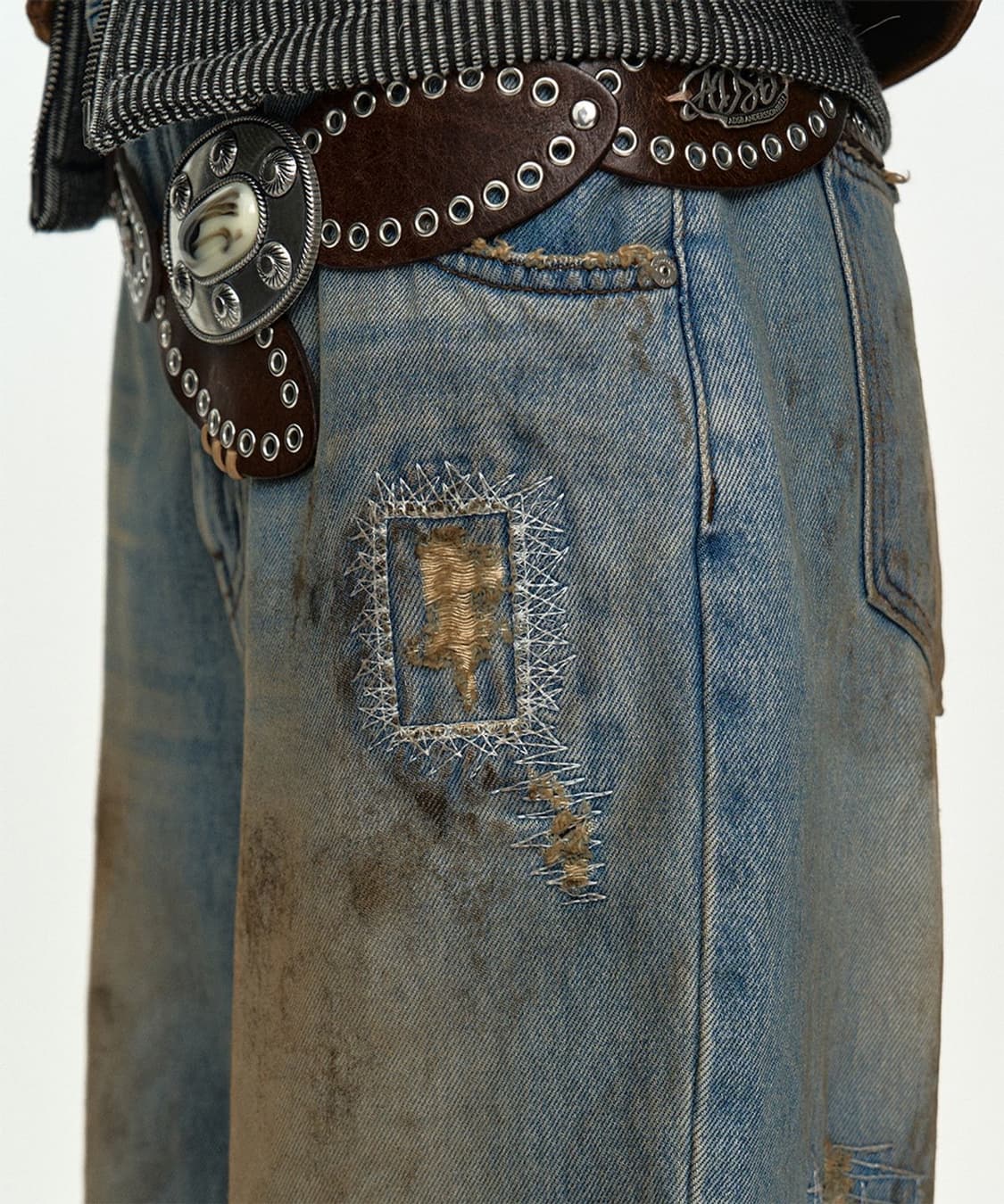 앤더슨벨 디스트로이드 데님팬츠26 상품이미지4