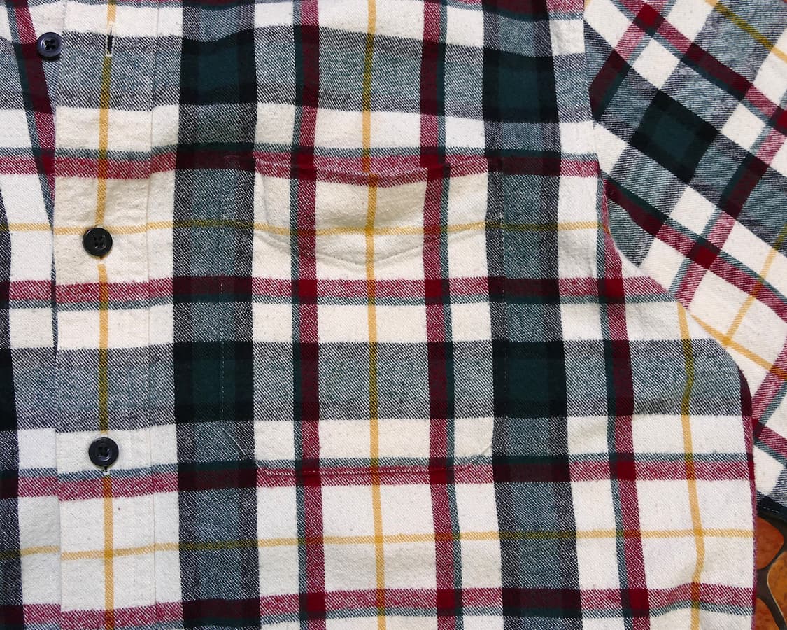 [M] L.L. Bean. 엘엘빈 체크 플란넬 빈티지 코튼 셔츠 상품이미지4