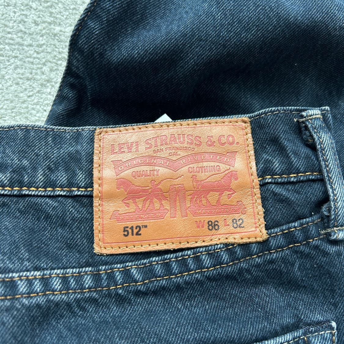 리바이스 512 36 데님팬츠 상품이미지2