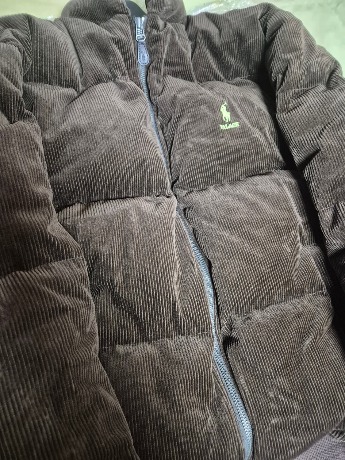 팔라스 폴로 랄프로렌 코듀로이 패딩 브라운 상품이미지5