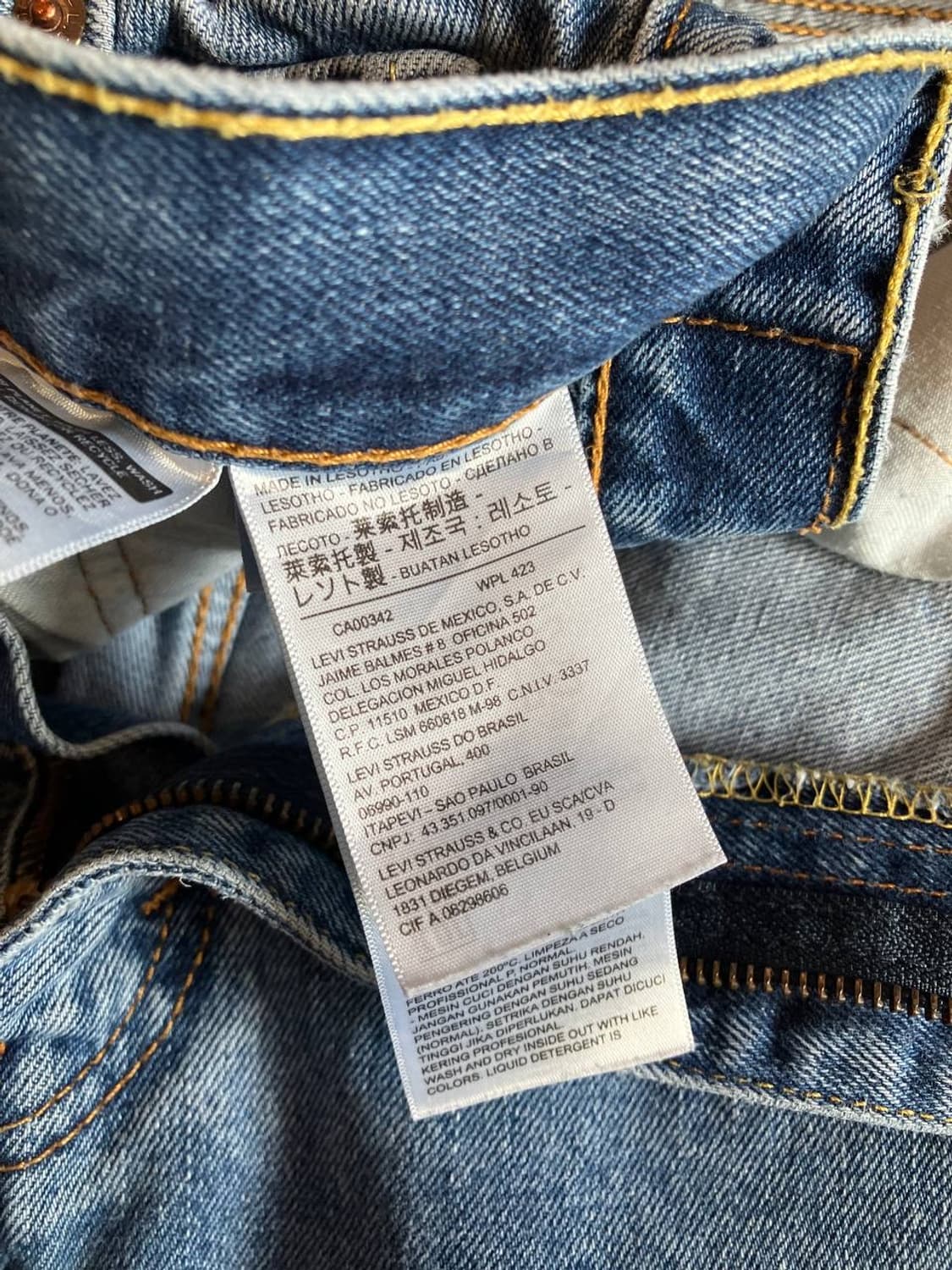 Levis 505 indigo jeans (38) a98 상품이미지5