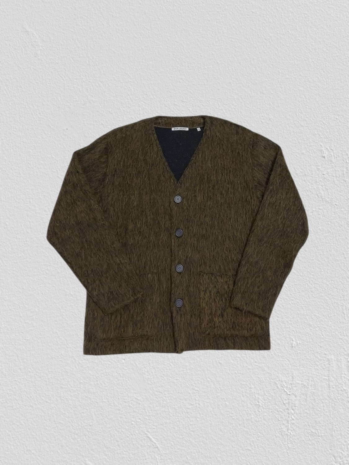 Our Legacy 모헤어 가디건 올리브 멜란지 48 상품이미지3