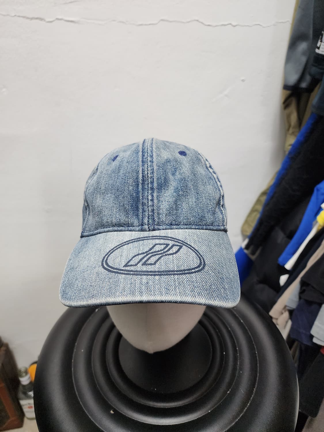 WE11DONE 웰던 데님 로고 볼캡 상품이미지1