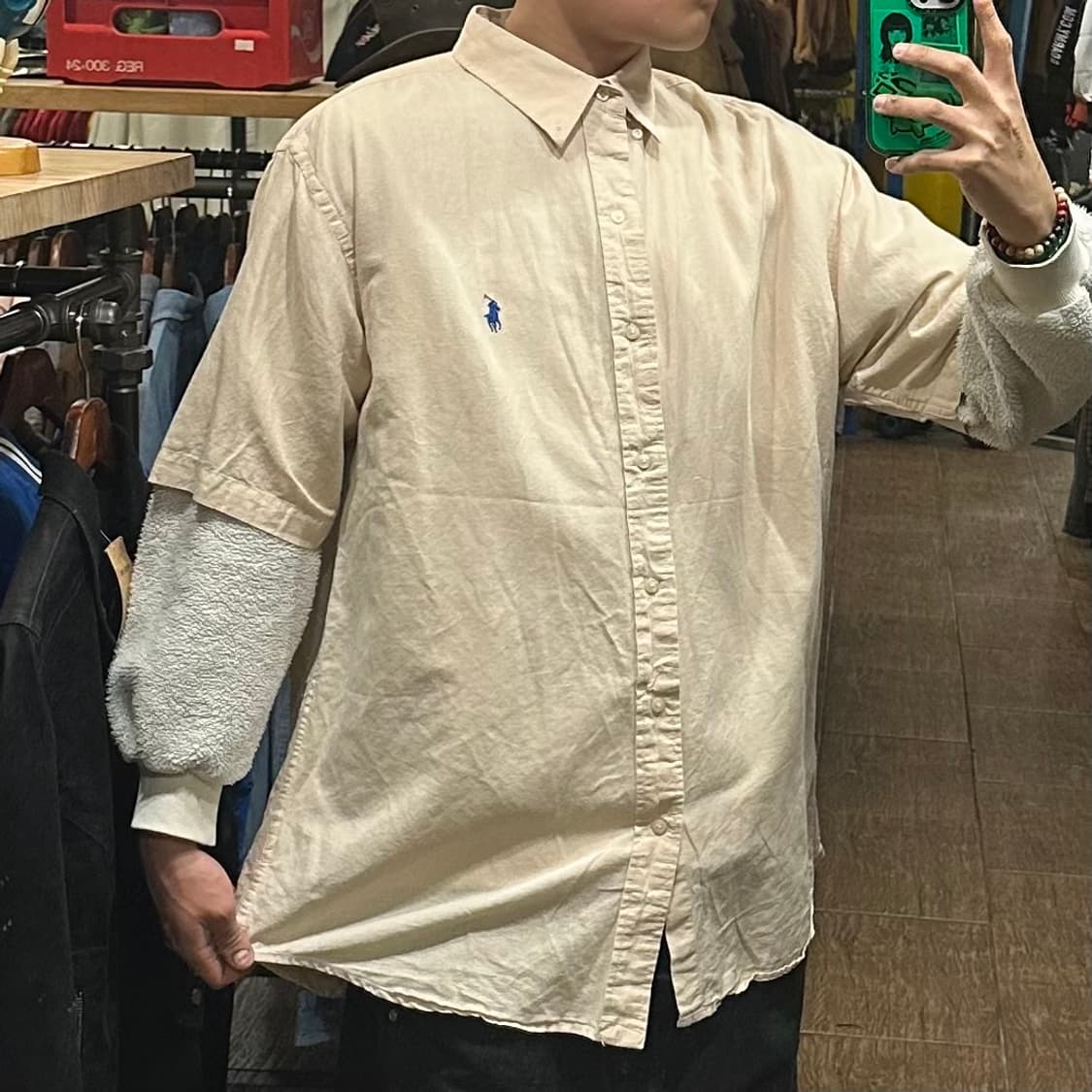 [HI] 폴로 랄프로렌 반팔셔츠 베이지 상품이미지4