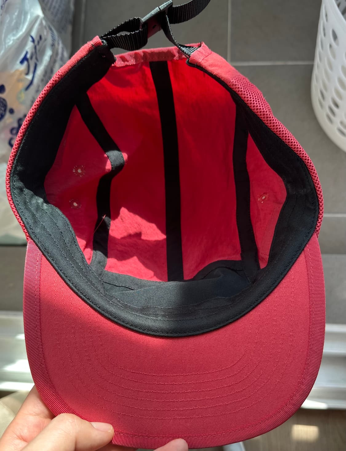 슈프림 매쉬 포켓 캠프캡 레드 상품이미지2