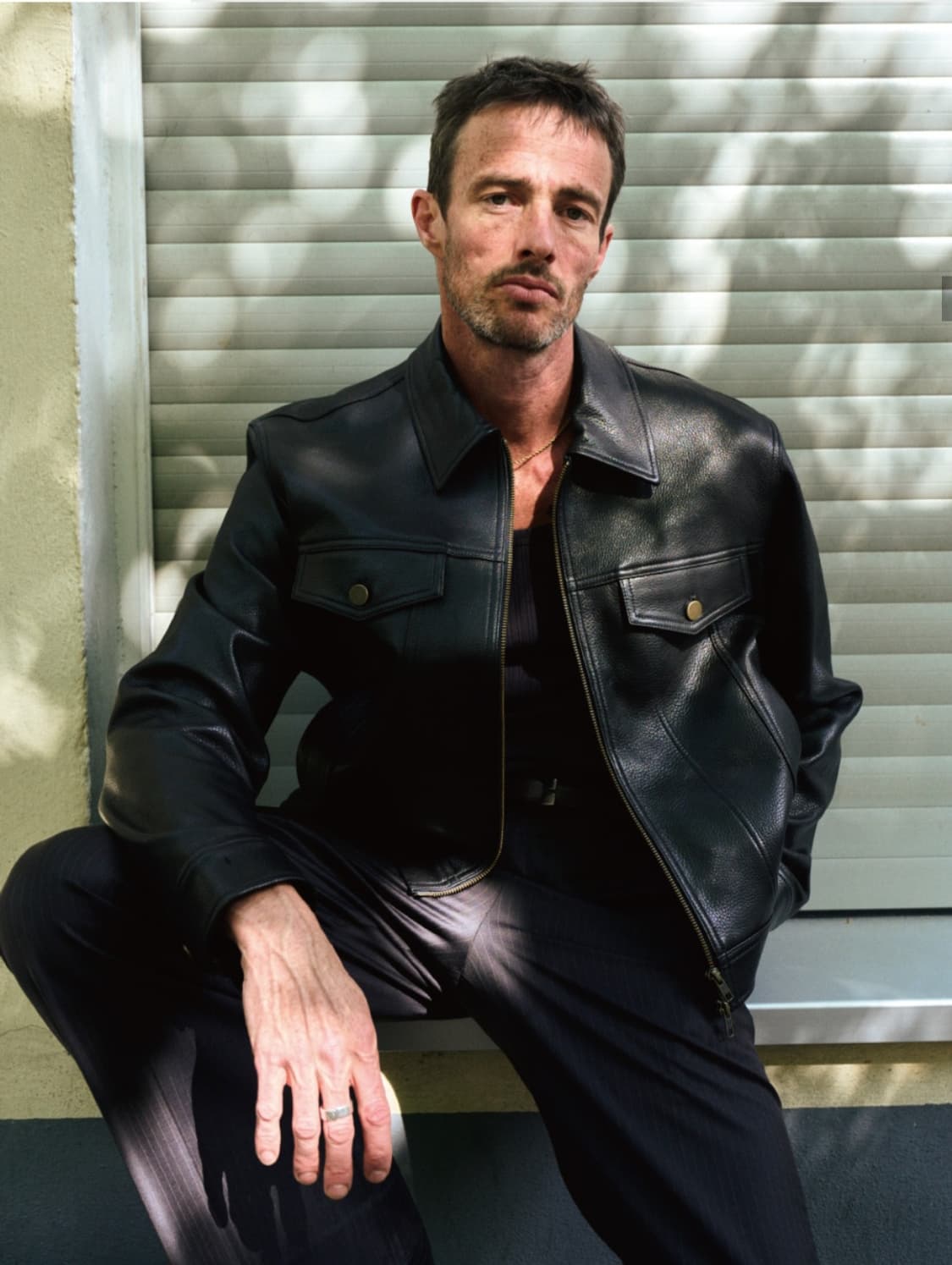 노이어 앤틱 카우 레더 트러커 자켓 50 상품이미지2