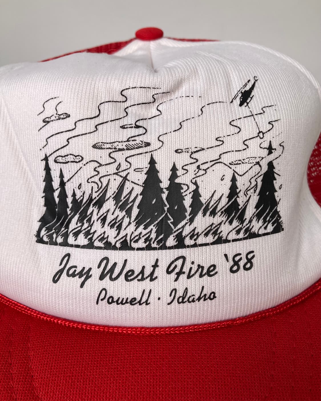 80s Trucker Hat (white/red) 상품이미지2