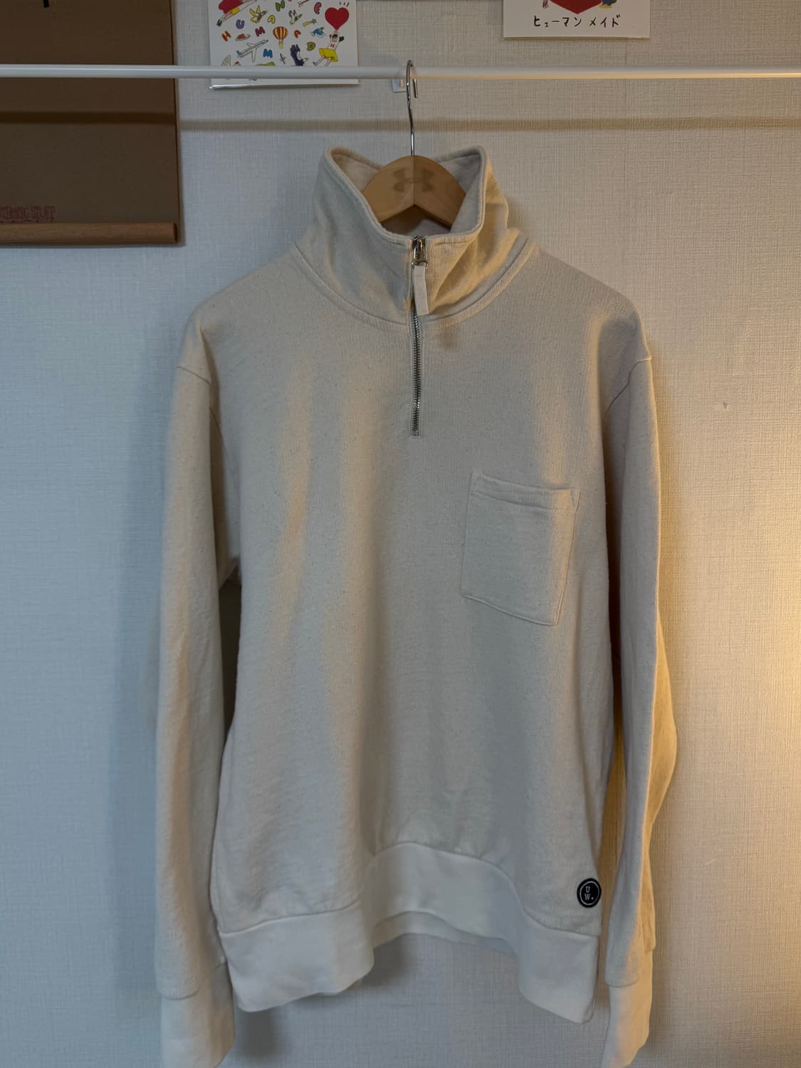 [L]유니버셜웍스 하프집업 풀오버 니트맨투맨 상품이미지2