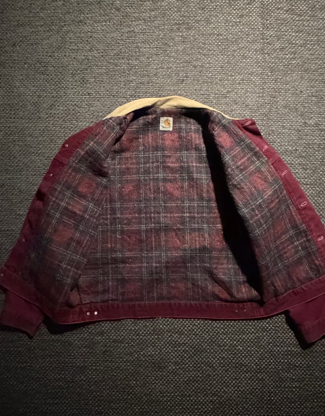 90s 칼하트 트러커 JB0946 WINE L USA🇺🇸 상품이미지7