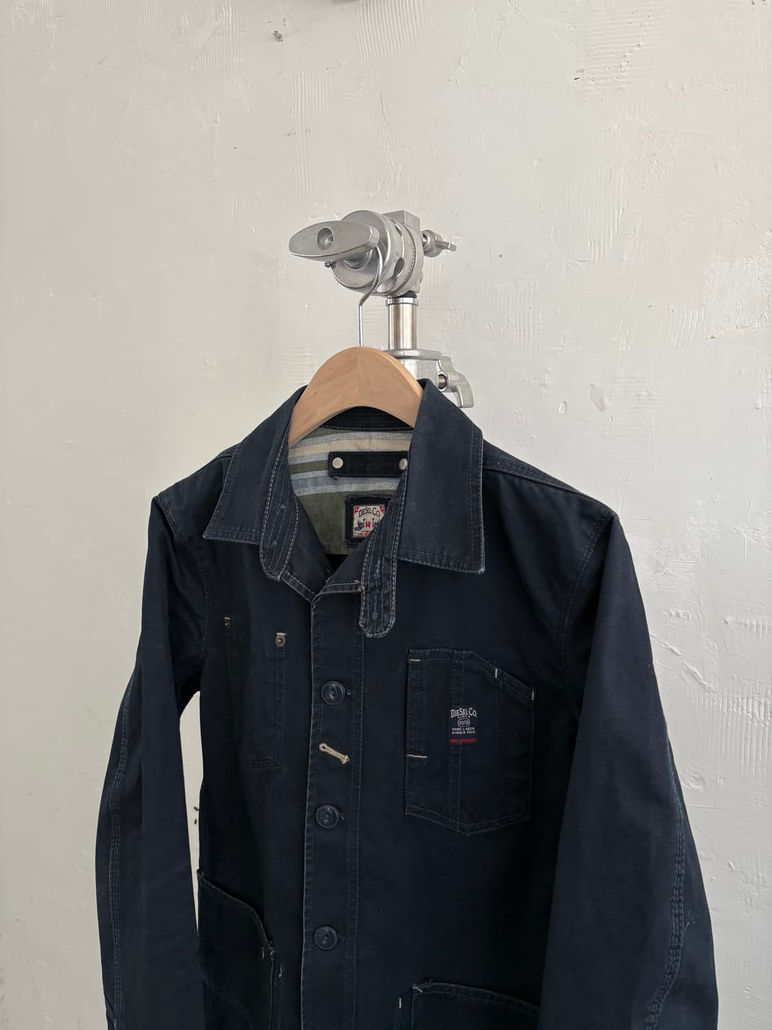 Diesel 디젤 다크네이비 캔버스 워크 자켓 상품이미지3