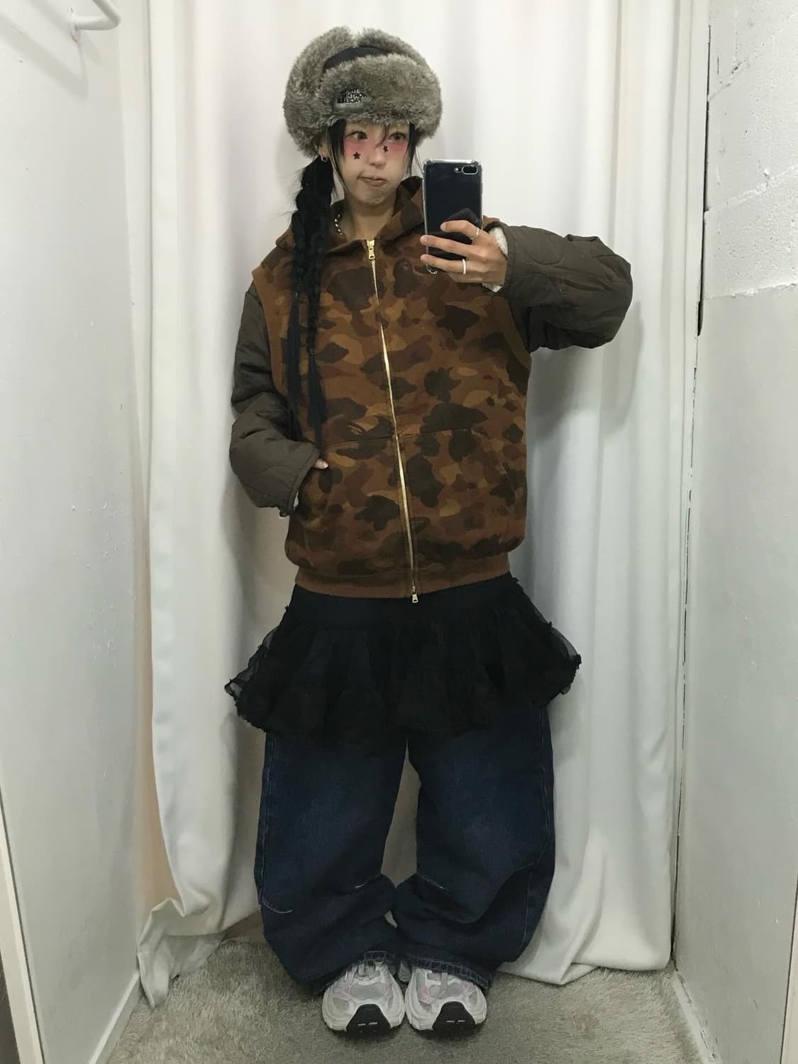 Bape Brown Camouflage Hood Vest 상품이미지3