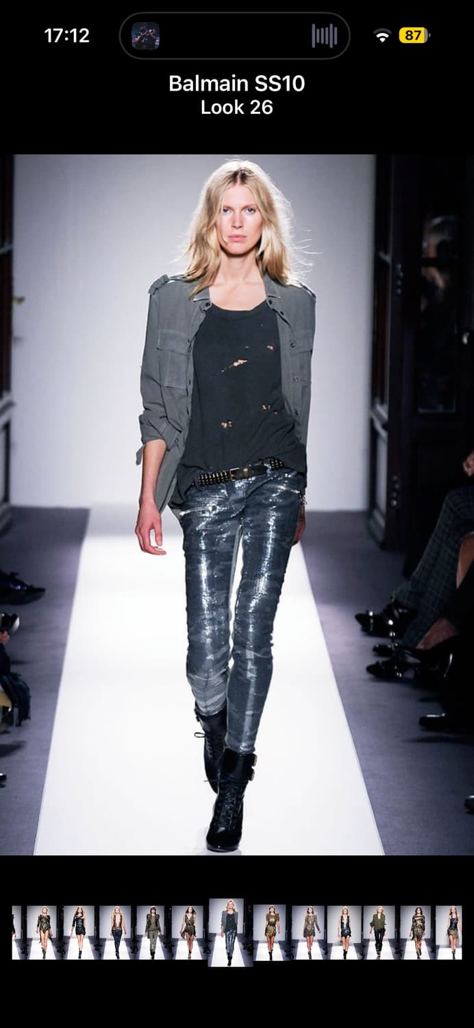 발망 SS10 핸드프린트 스터드 레더 셔츠 상품이미지5